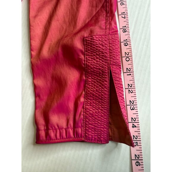 MycraPac One Women’s Pink Metallic Swing A-Line Raincoat SZ 1 S/M Minimalist - Picture 8 of 10